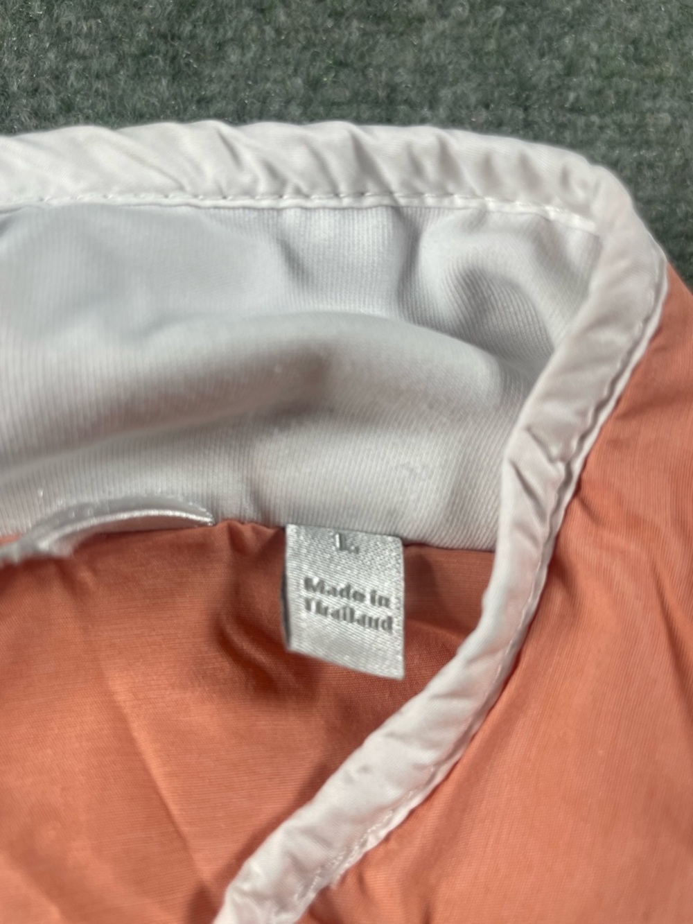 Peter Millar Peach, Navy & White Quilted Vest — Colorblock Style - Picture 3 of 13